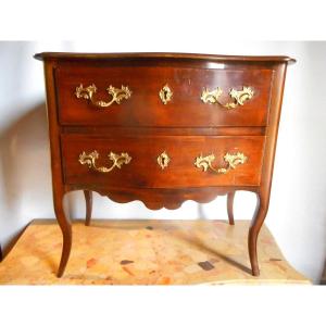 Petite Commode époque Louis XV En Acajou De Cuba