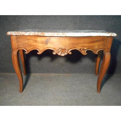 Eventful Console Table In Walnut Regency Period