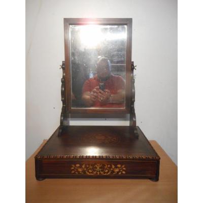 Early 19th Century Rosewood Table Dressing Table Stamped