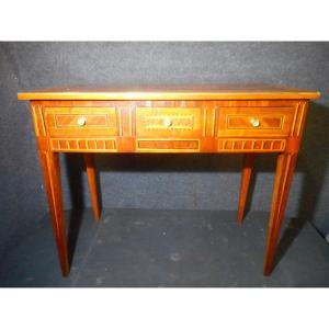 Small Woman's Desk In Marquetry Directoire Period