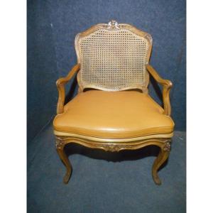 Regency Period Office Armchair Stamped Claude Louis Burgat (1717-1782)