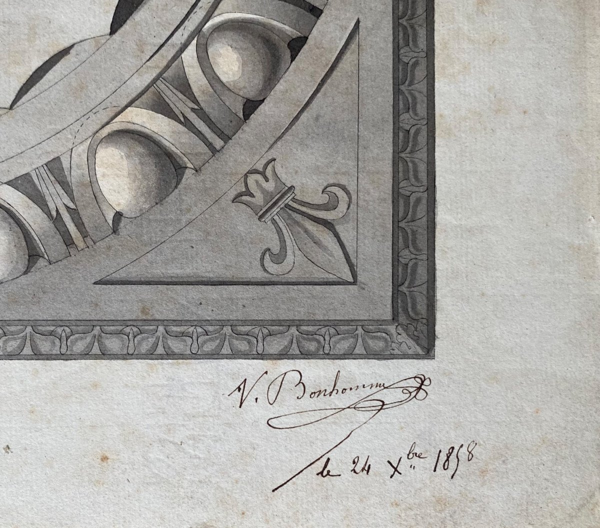 V. Bonhomme - étude d'une Colonne Dorique-photo-4