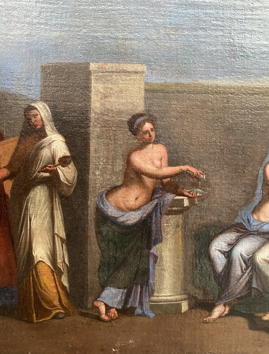 École Française de la fin du XVIlème Siècle - Les Noces Aldobrandines-photo-3