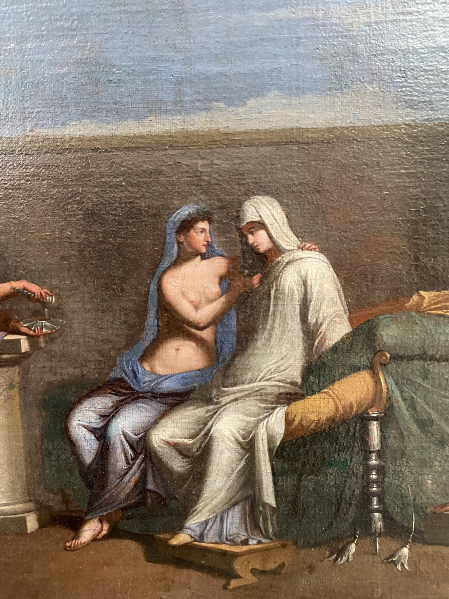École Française de la fin du XVIlème Siècle - Les Noces Aldobrandines-photo-4
