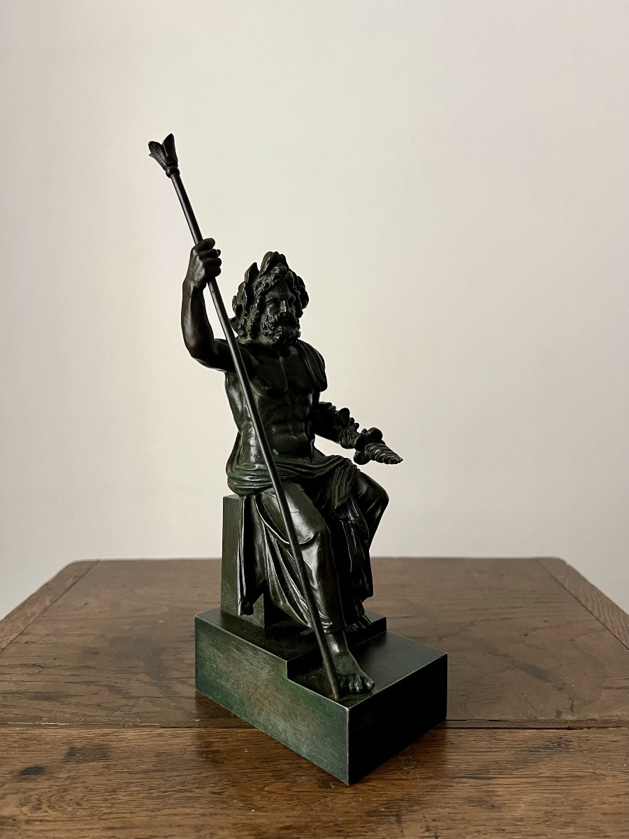 Jupier assis d’après l’antique, XIXe-photo-3