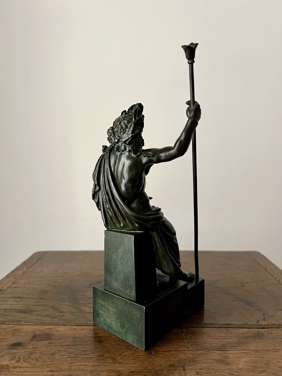 Jupier assis d’après l’antique, XIXe-photo-4