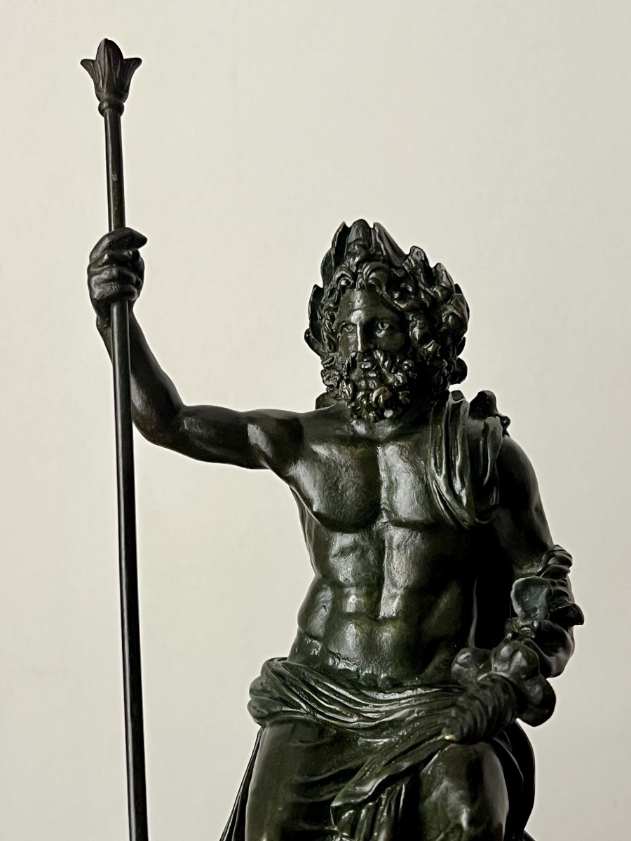 Jupier assis d’après l’antique, XIXe-photo-4