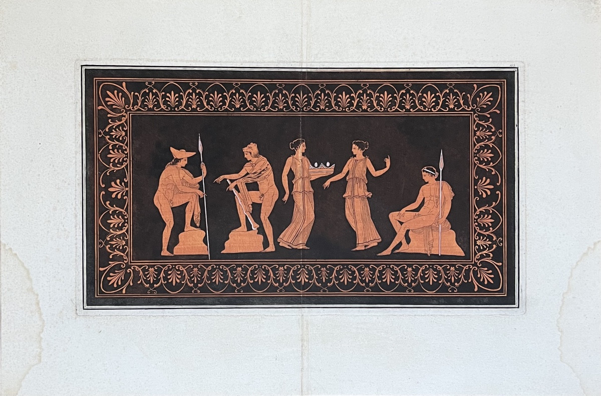 Hamilton Engraving By Hancarville - Late 18th Century-photo-2