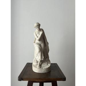 Bather Seated On A Rock - Tadolini Workshop, 2nd Half Of The 19th Century 