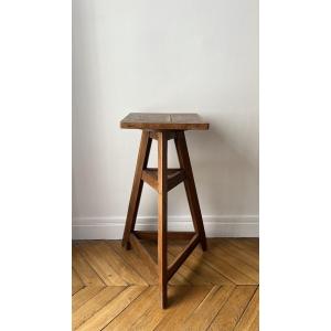 Early 20th Century Light Oak Sculptor's Studio Stand