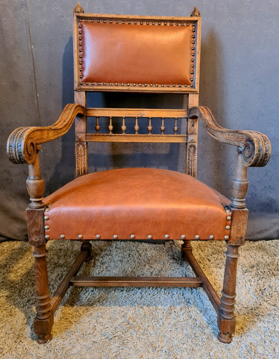 Fauteuil Chêne XXème