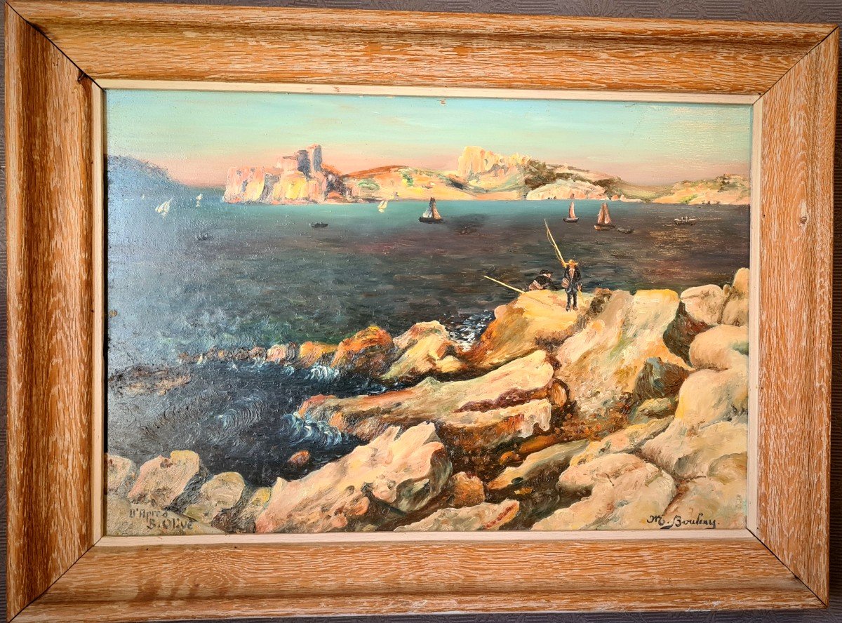 Edges Of The Mediterranean, After Jean Baptiste Olive And Signed M. Boulay-photo-2