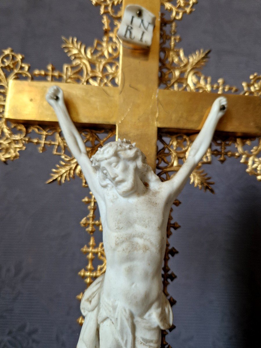 Crucifix In Golden Wood-photo-4