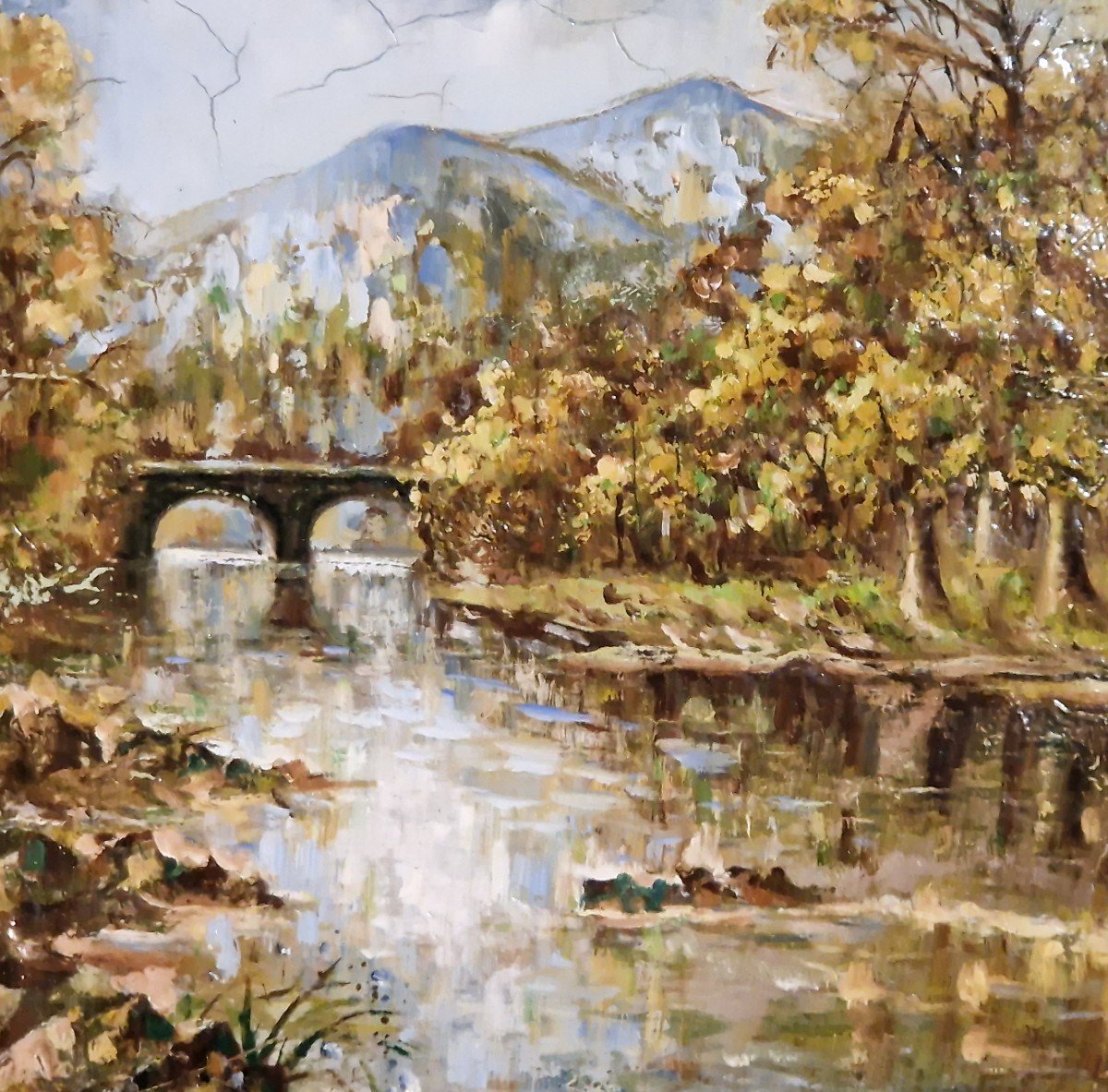 Bords De l'Ain Par André  Petit Jean (1817-1896)-photo-4