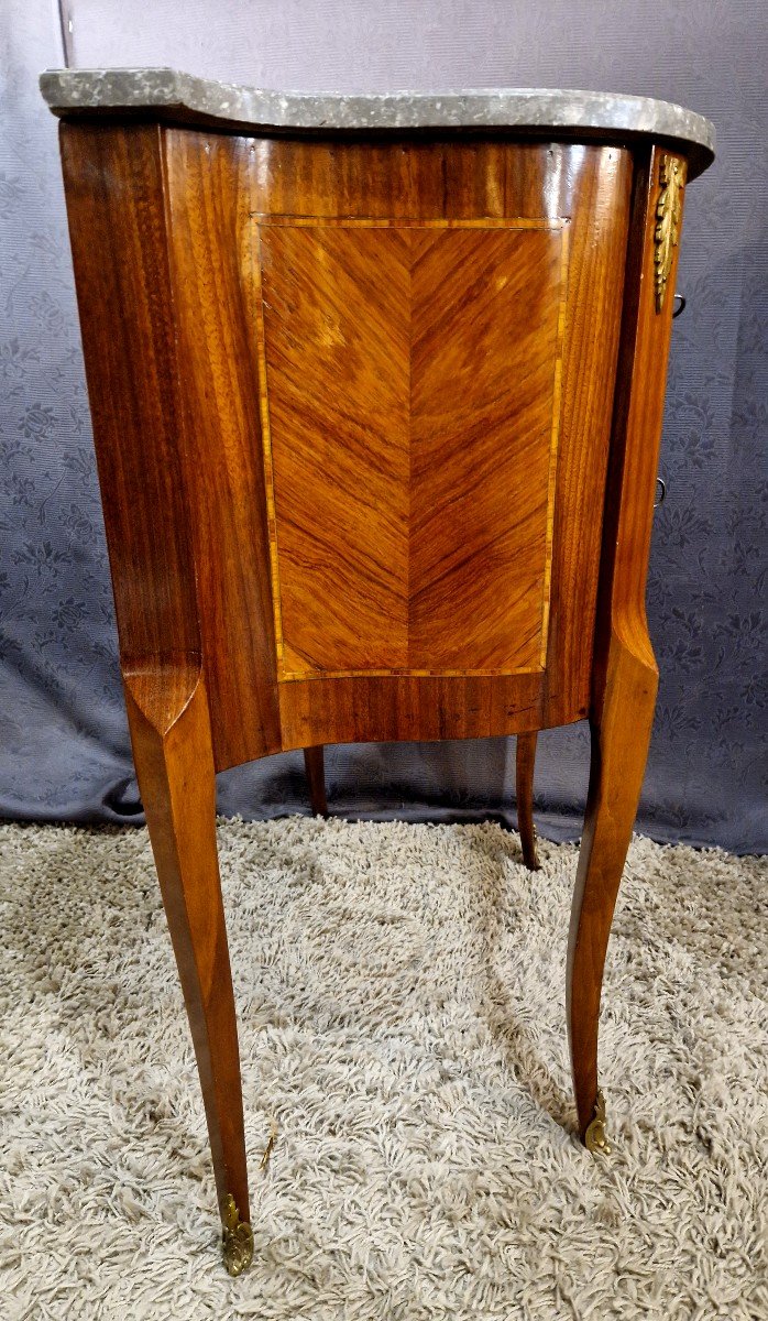Petite Commode Marqueterie Milieu XXe-photo-3