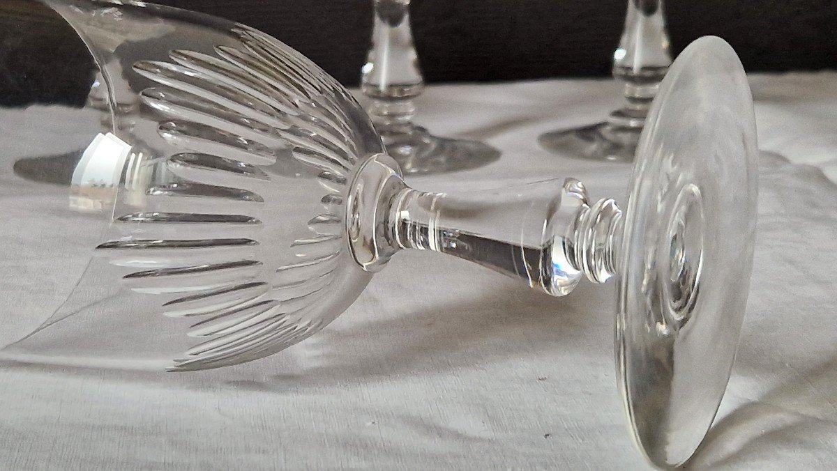 4 Verres à Vin En Cristal -photo-3