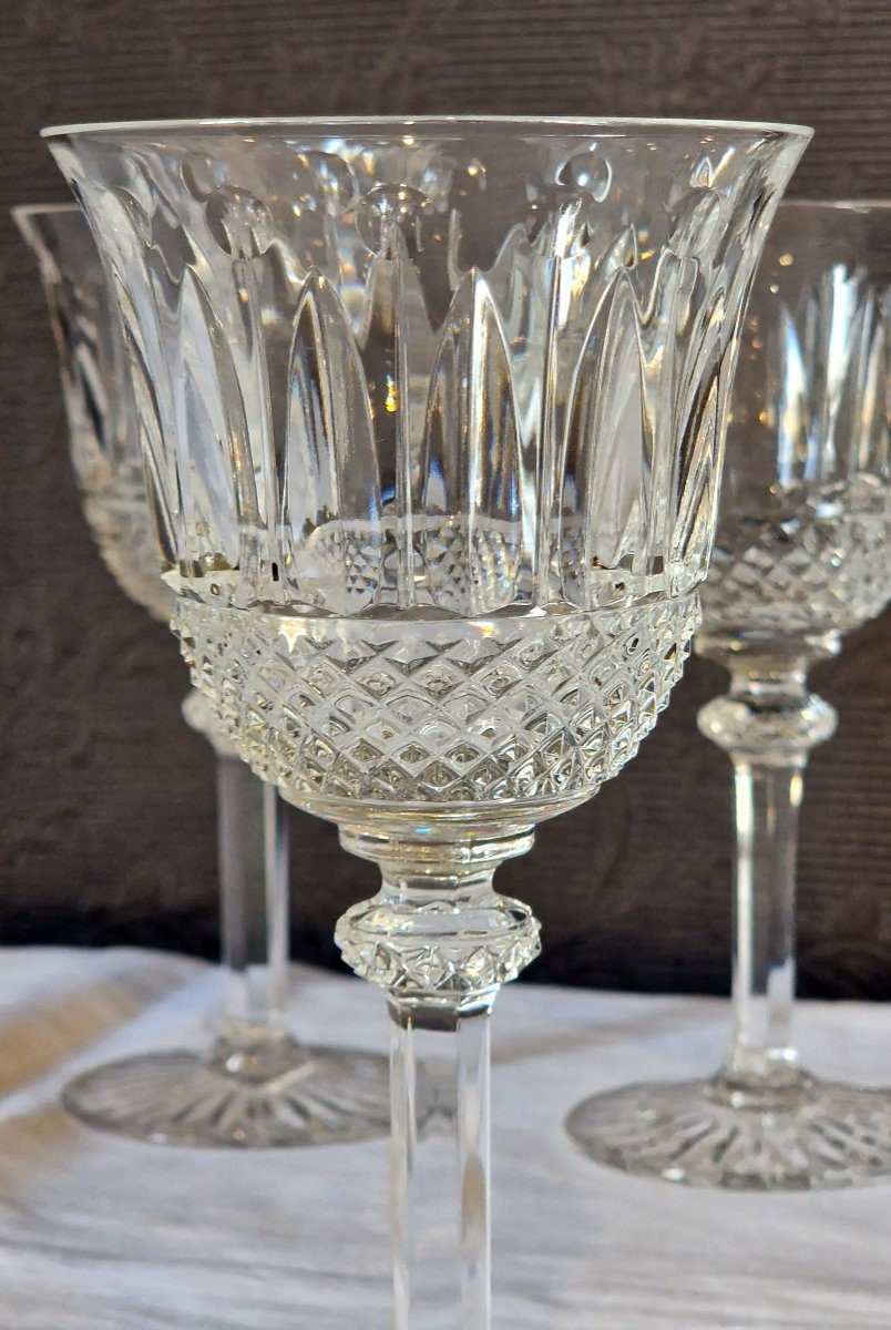 4 Crystal Wine Glasses Saint Louis Model Tommy-photo-1