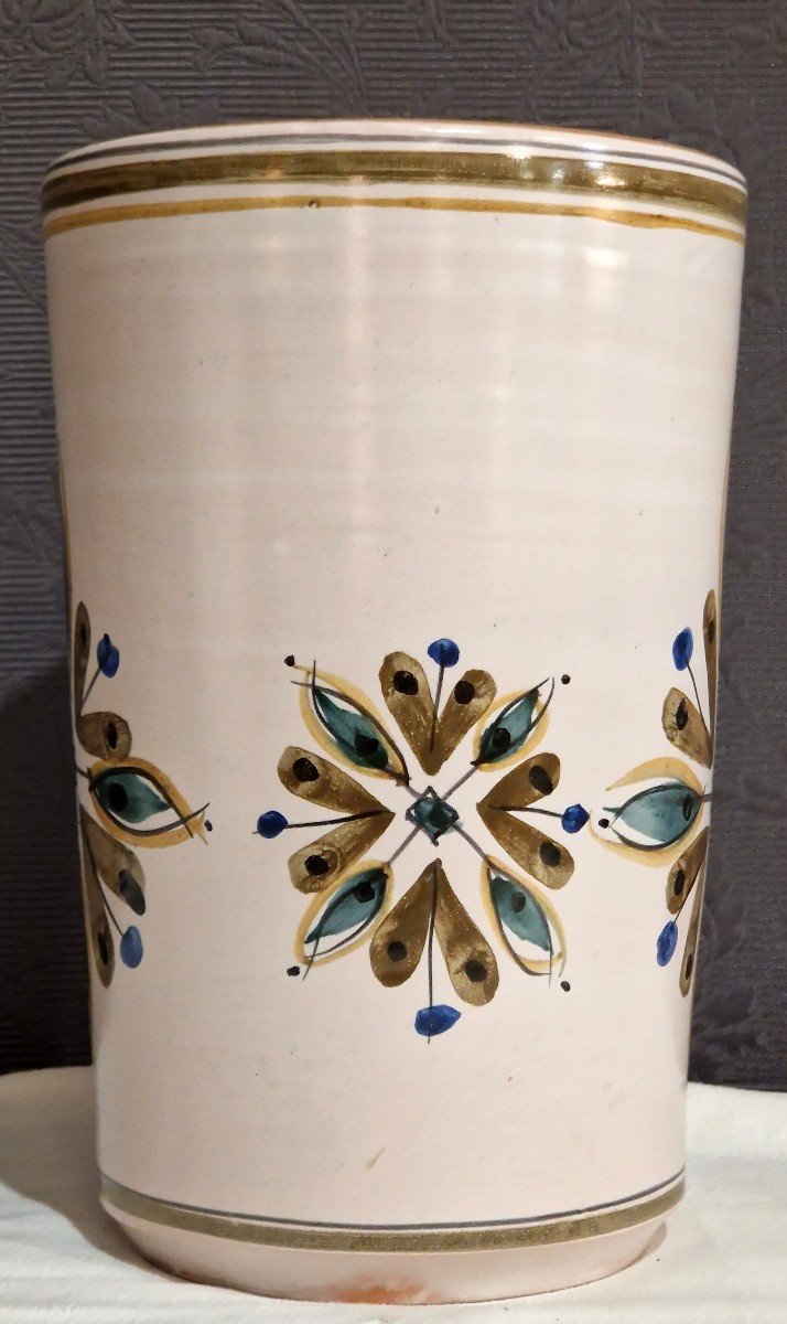 Ceramic Vase Signed Michel Boillot 1970s-photo-2