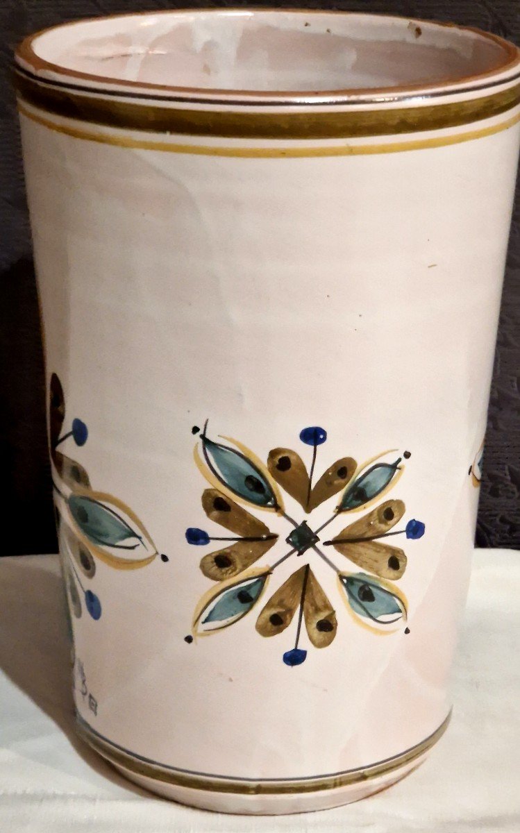 Ceramic Vase Signed Michel Boillot 1970s-photo-4