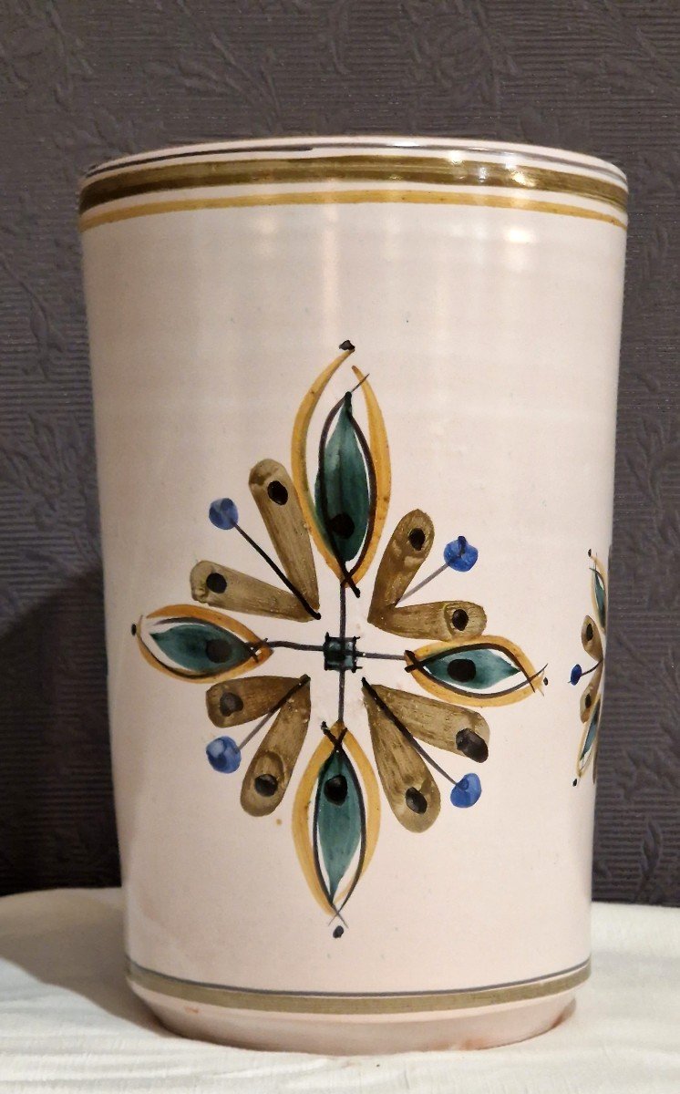 Ceramic Vase Signed Michel Boillot 1970s
