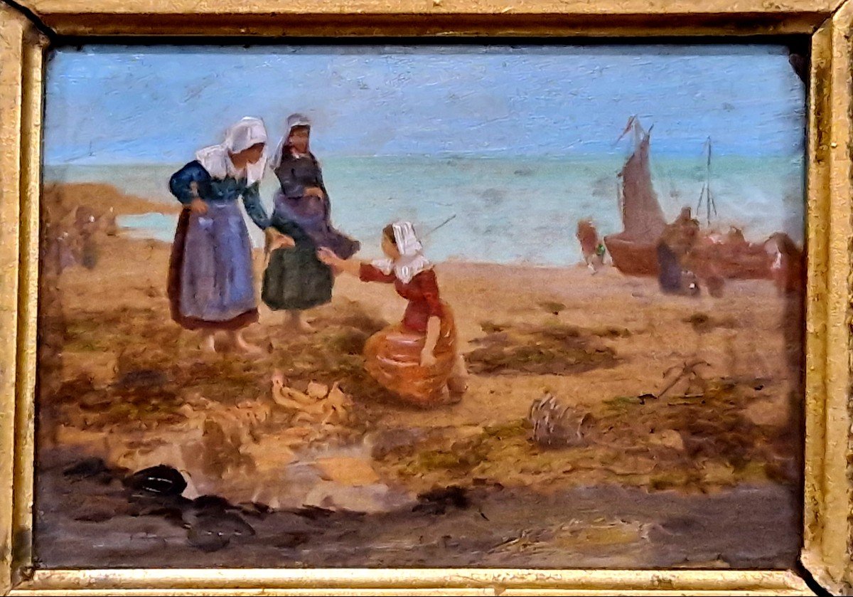 Les Ramasseuses De Moules Fin XVIIIème/début XIXème-photo-4