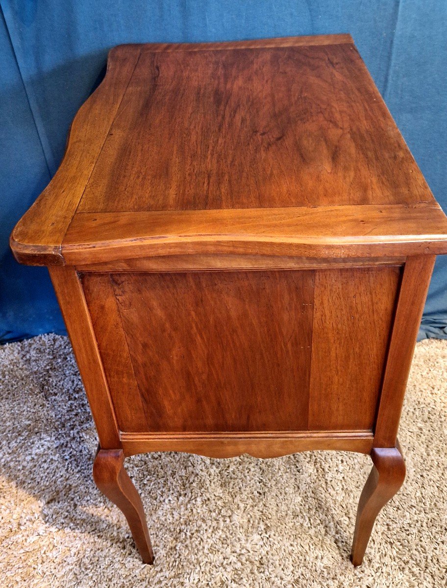 Small Louis XV Style Walnut Commode 20th Century-photo-3