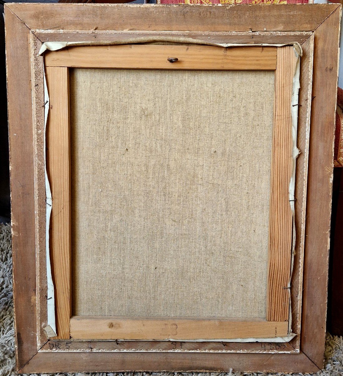 Portrait  par Madeleine Flaschner milieu XXeme  -photo-2