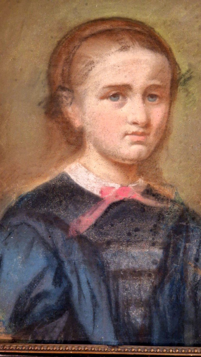 Portrait d'Une Jeune Femme époque Napoléon 3-photo-2