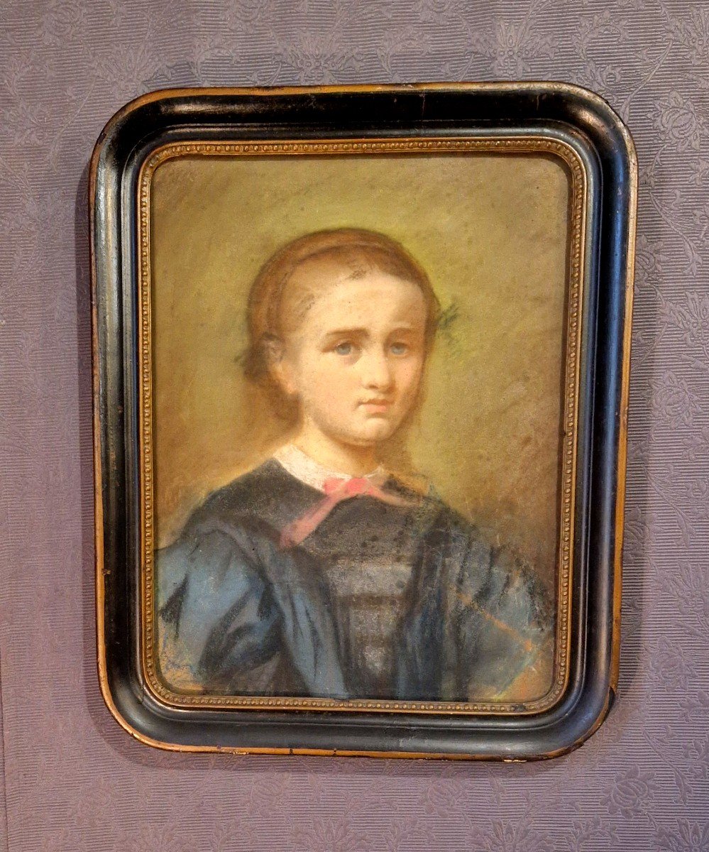 Portrait Of A Young Woman, Napoleon 3 Period-photo-3