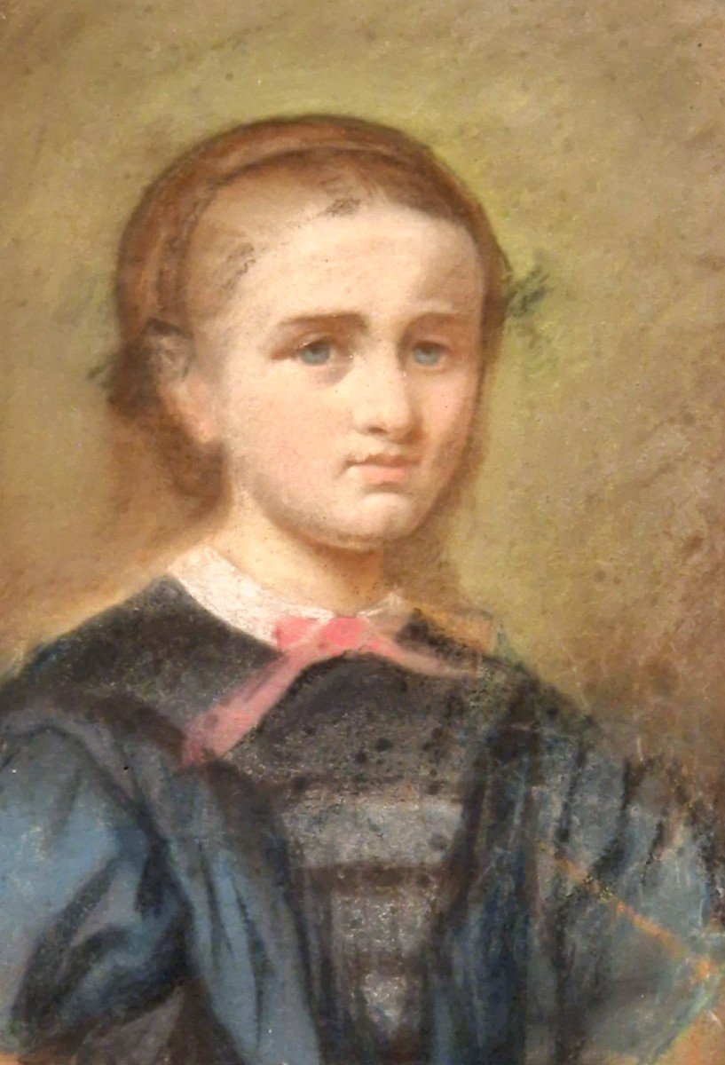 Portrait d'Une Jeune Femme époque Napoléon 3-photo-8