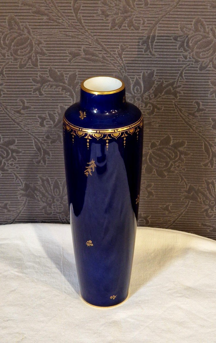 Vase En Porcelaine Manufacture Nationale De S&egrave;vres. Art D&eacute;co-photo-6