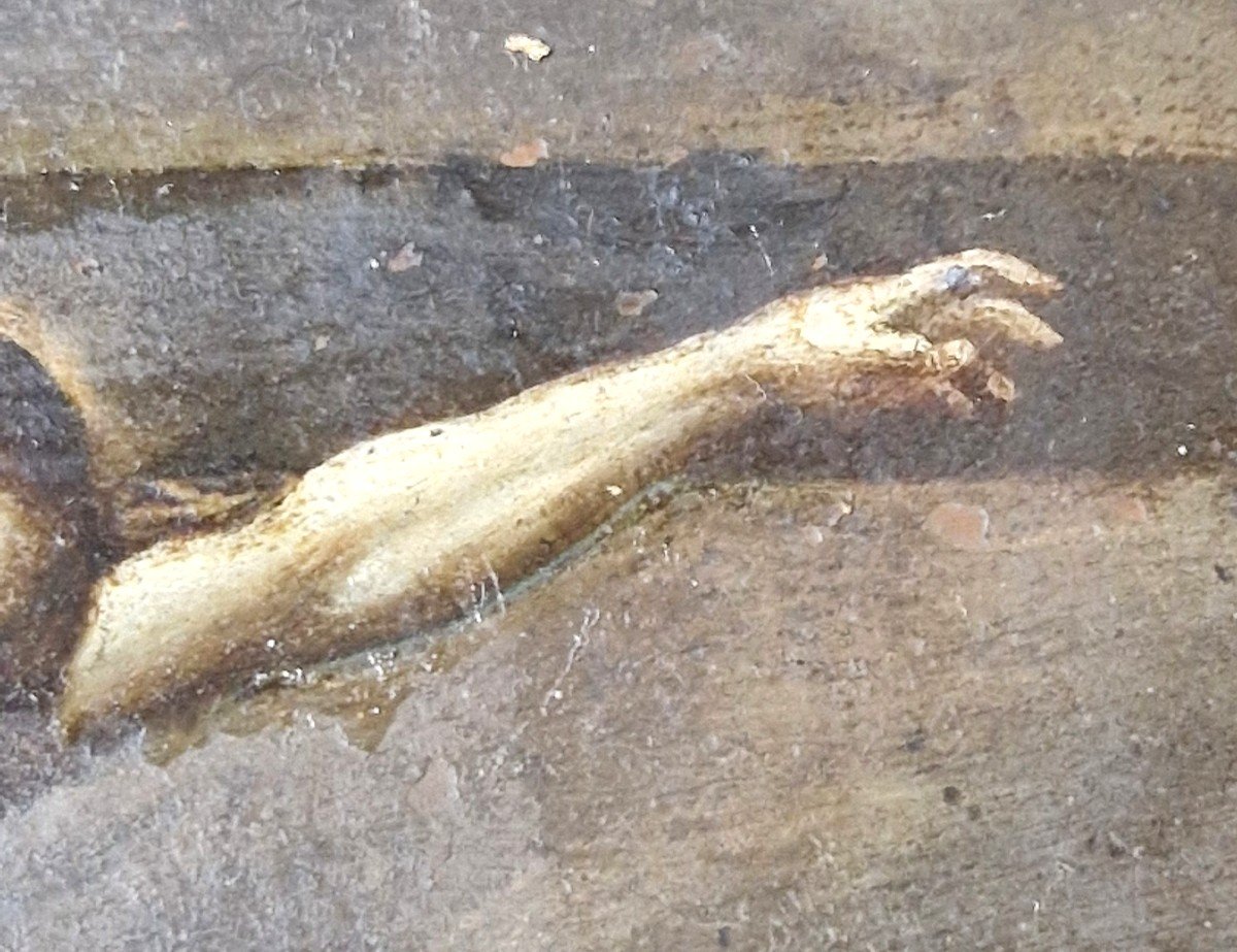 Crucifixion Flemish School 17th Century-photo-5