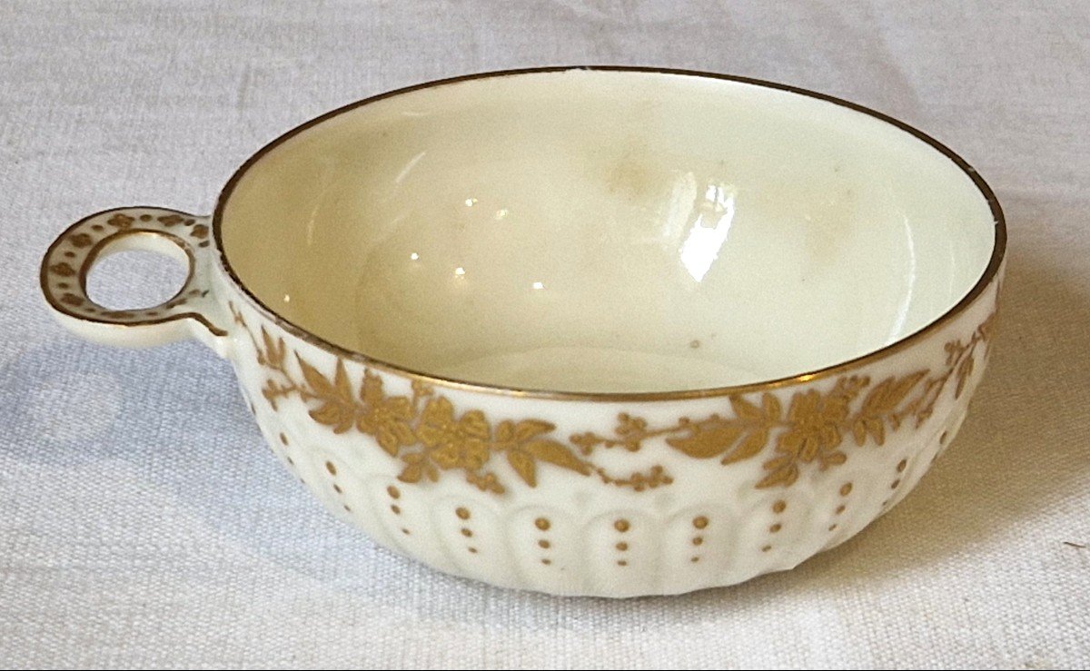 Tastevin En Porcelaine réhaussé d'or-photo-4