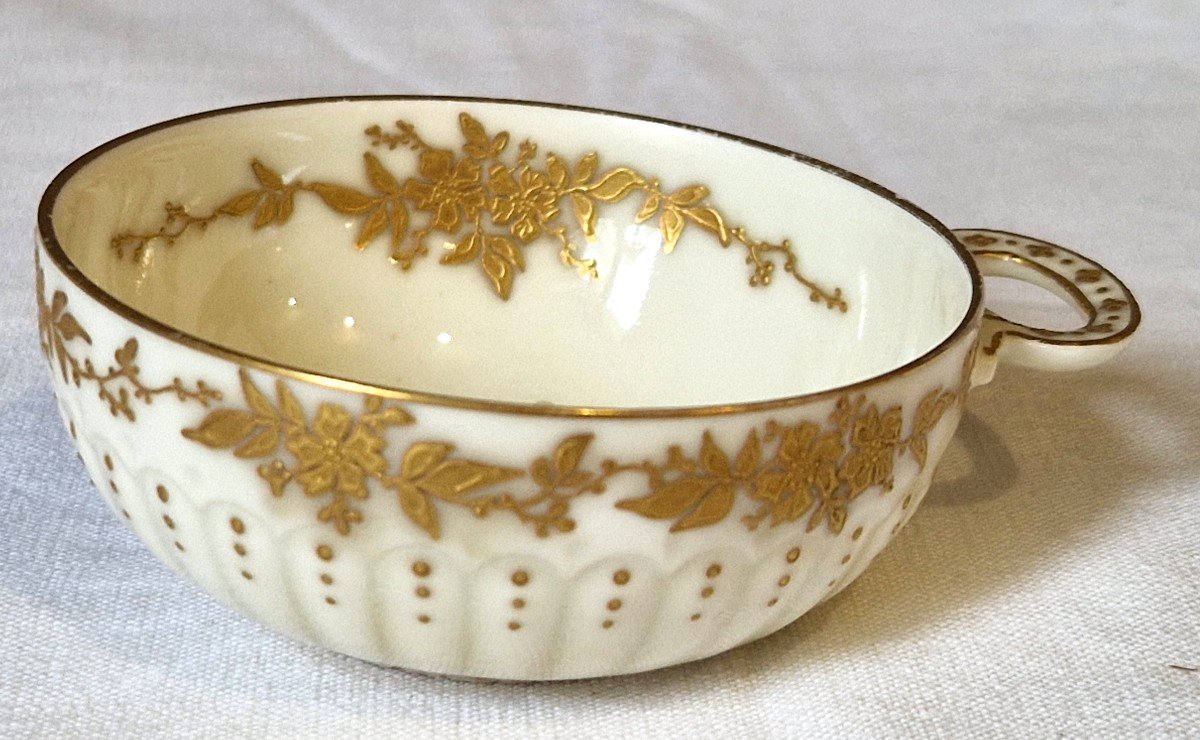 Tastevin En Porcelaine réhaussé d'or