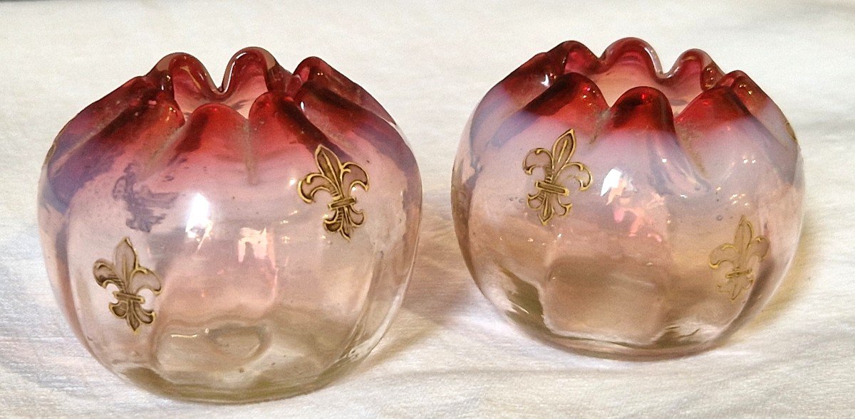 Pair Of Legras Montjoye Ball Vases-photo-3