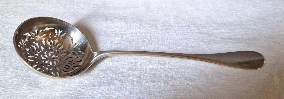Solid Silver Sprinkled Spoon