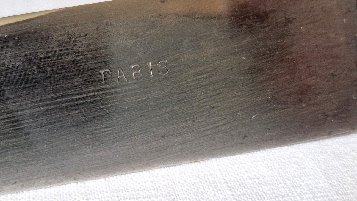 Couvert à Découper En Argent XIXeme-photo-3