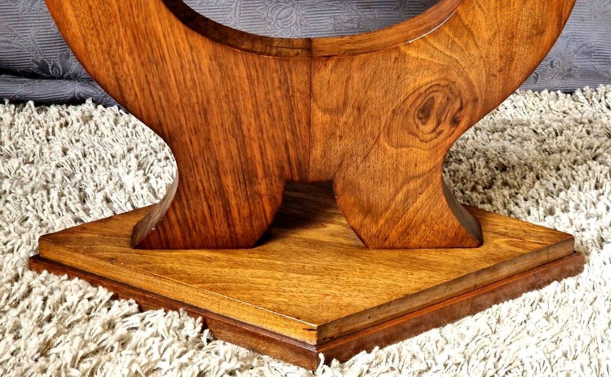 Table d'Appoint Art Déco En Noyer-photo-7