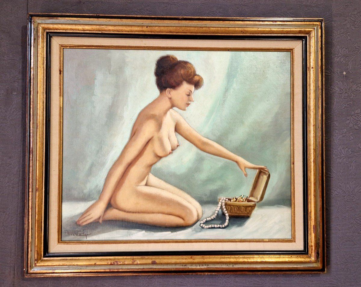 Temptation By Fortune Pirazzini (1907-2003)-photo-2