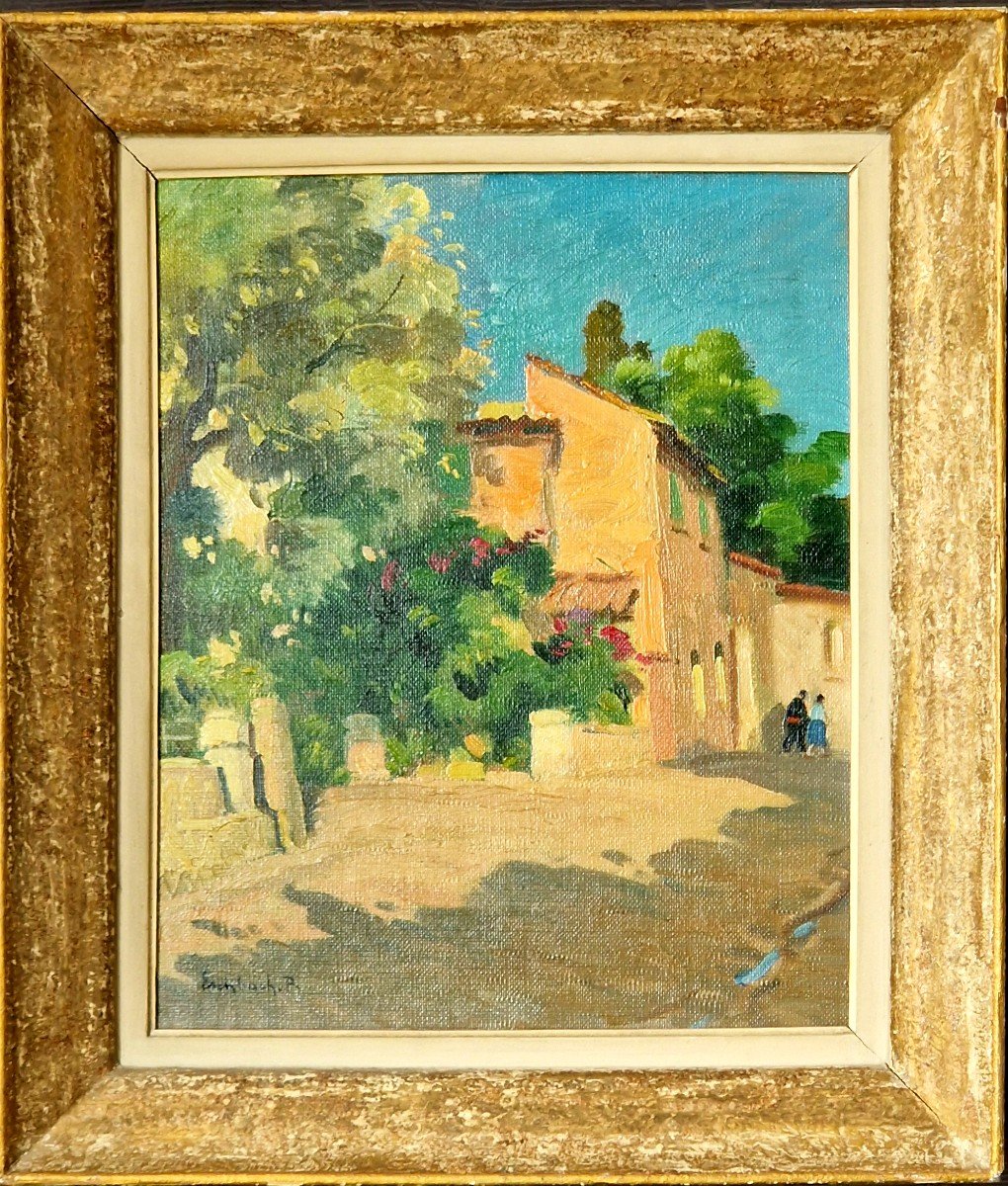 Ruelle De Provence Par Paul André Eschbach ( 1881- 1961 ). -photo-2