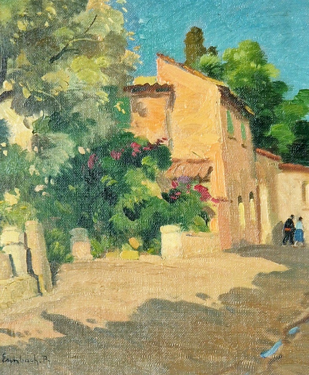 Ruelle De Provence Par Paul André Eschbach ( 1881- 1961 ). -photo-4