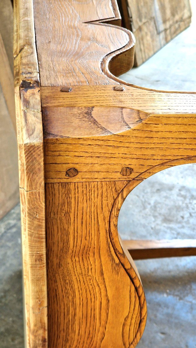 Louis XV Style Table In Oak-photo-6