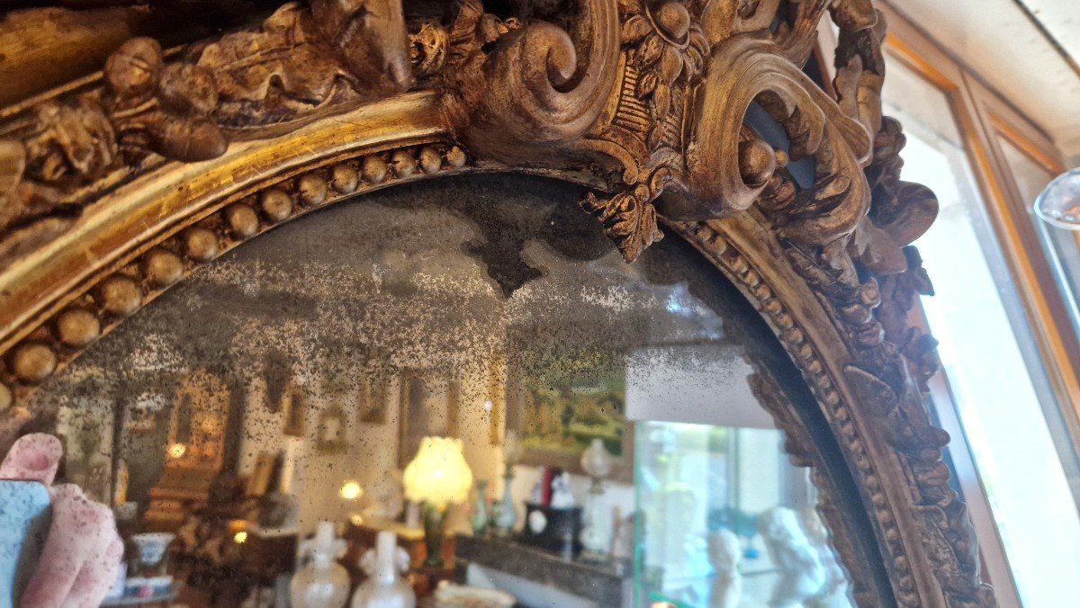 Miroir Ovale Napoléon 3-photo-3