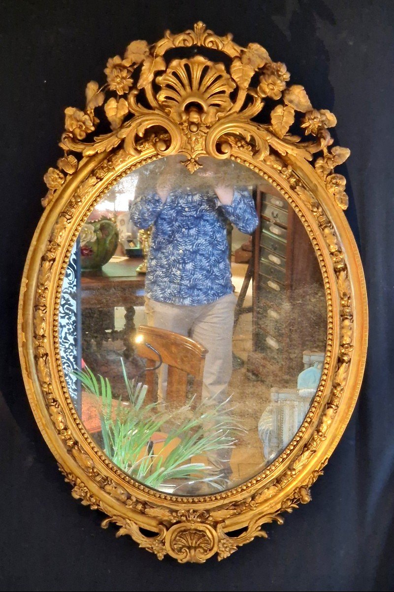 Miroir Ovale Napoléon 3