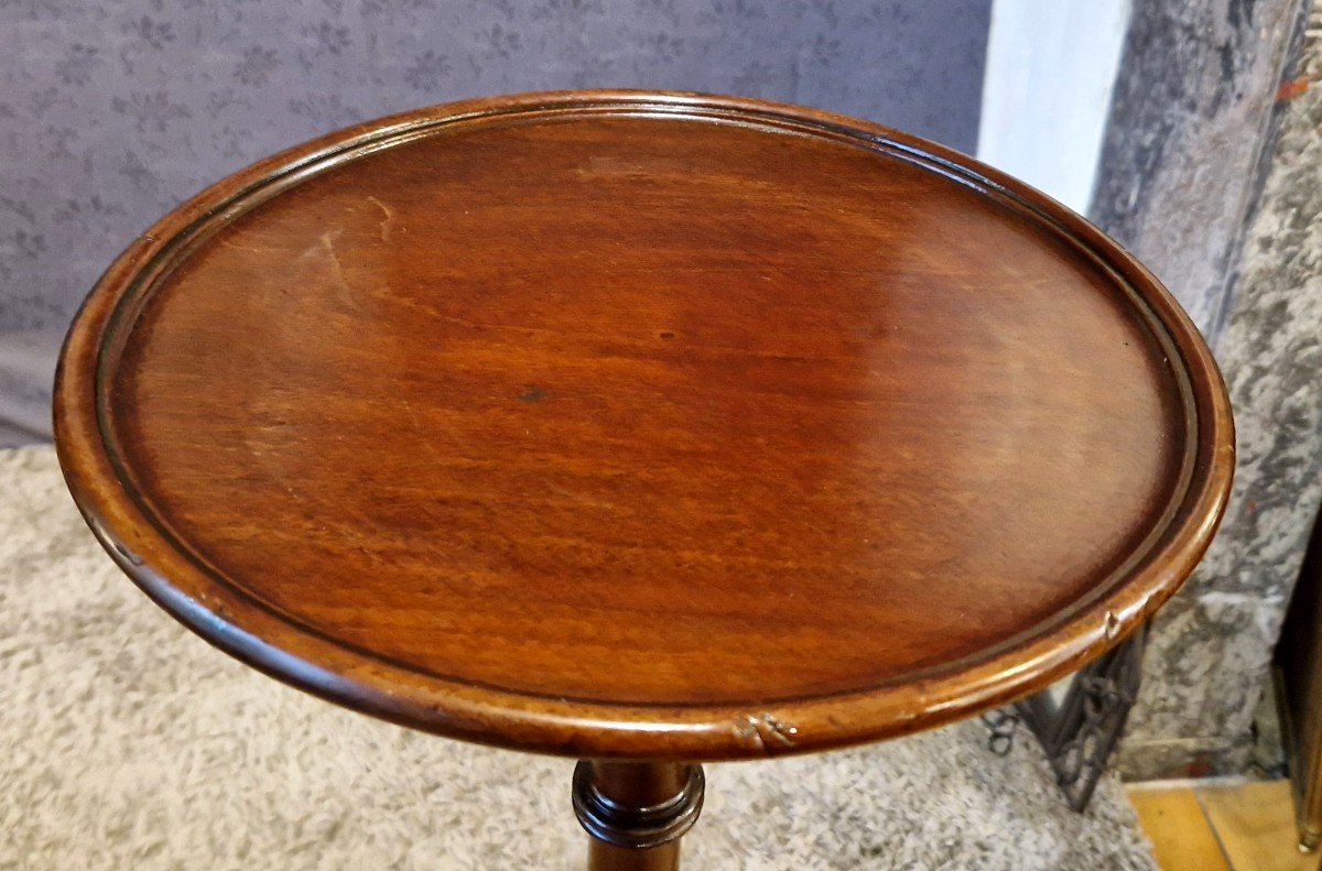 High Mahogany Side Table-photo-4