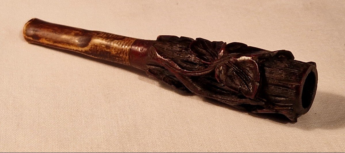 Porte Cigarette Bois Sculptée 