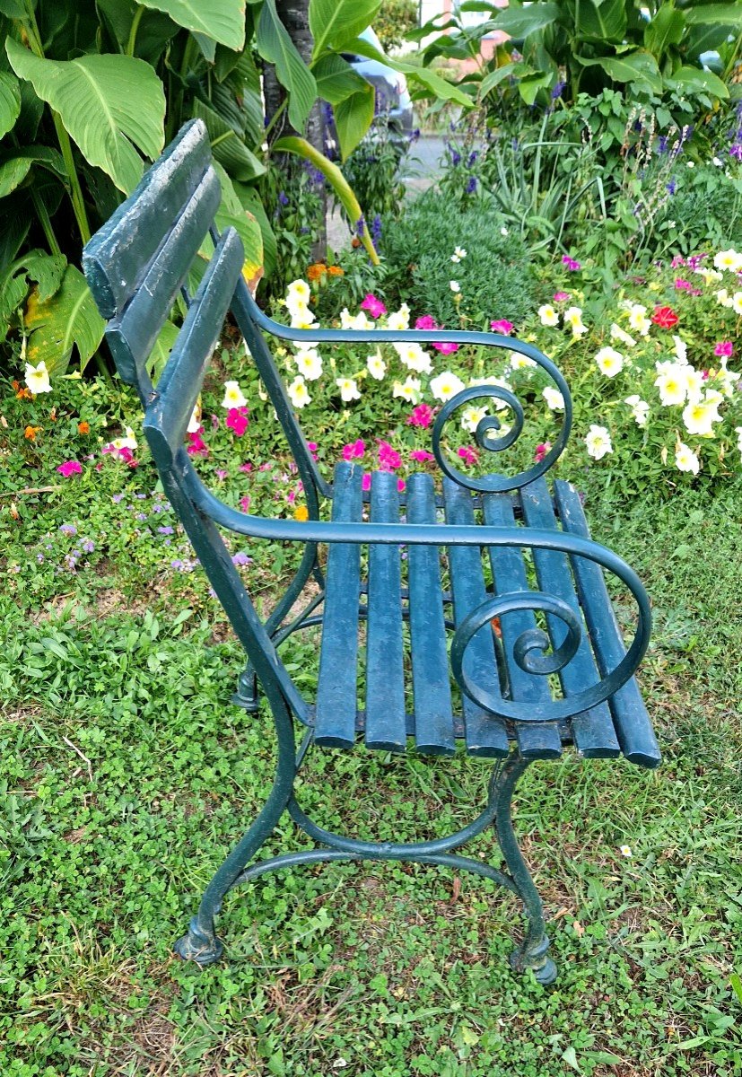 Fauteuil De Jardin Latté XIXe-photo-3
