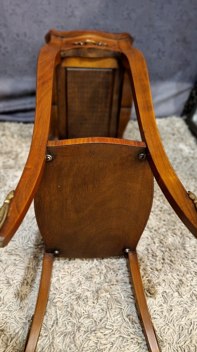 Marquetry Side Table-photo-8