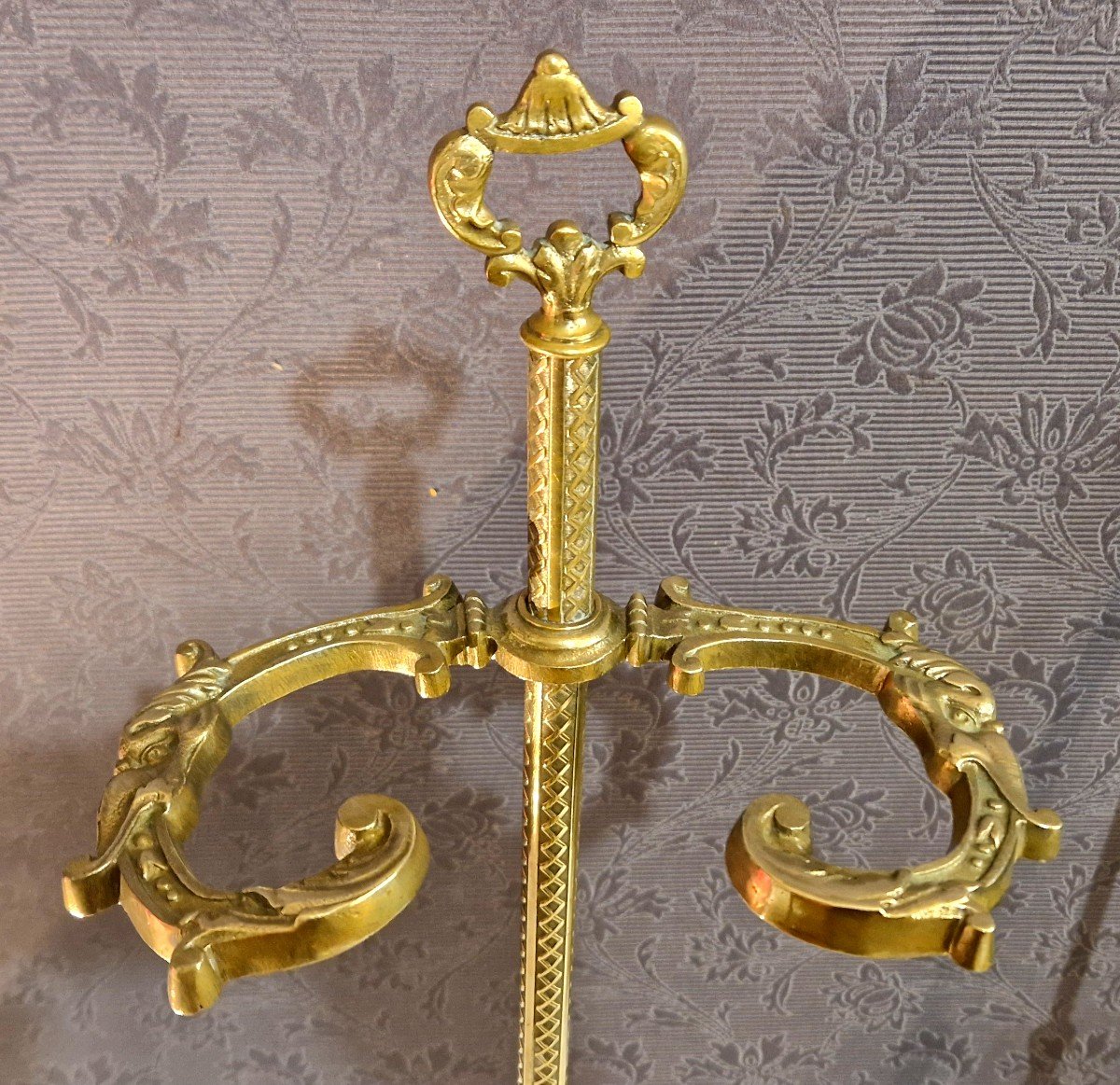Antique Fireplace Servant From The 19th Century Napoleon III -photo-4