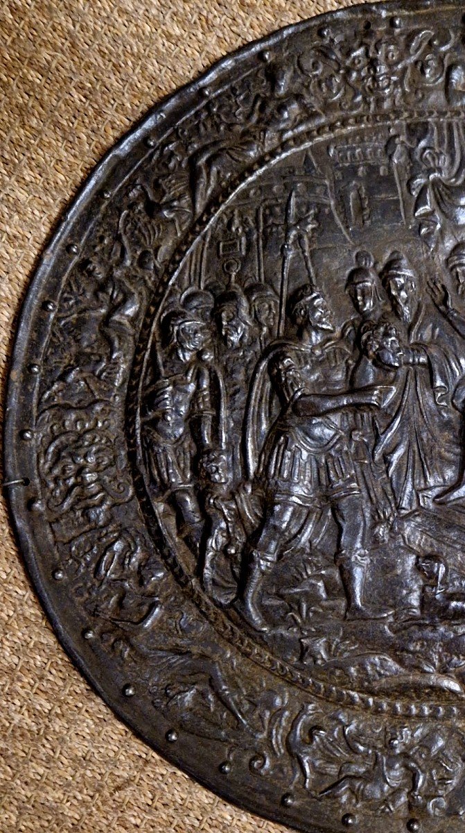 Decorative Shield Roman Victory Viollet Le Duc 19th Century-photo-3
